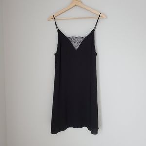Aritzia Wilfred Vivienne black lace dress size M